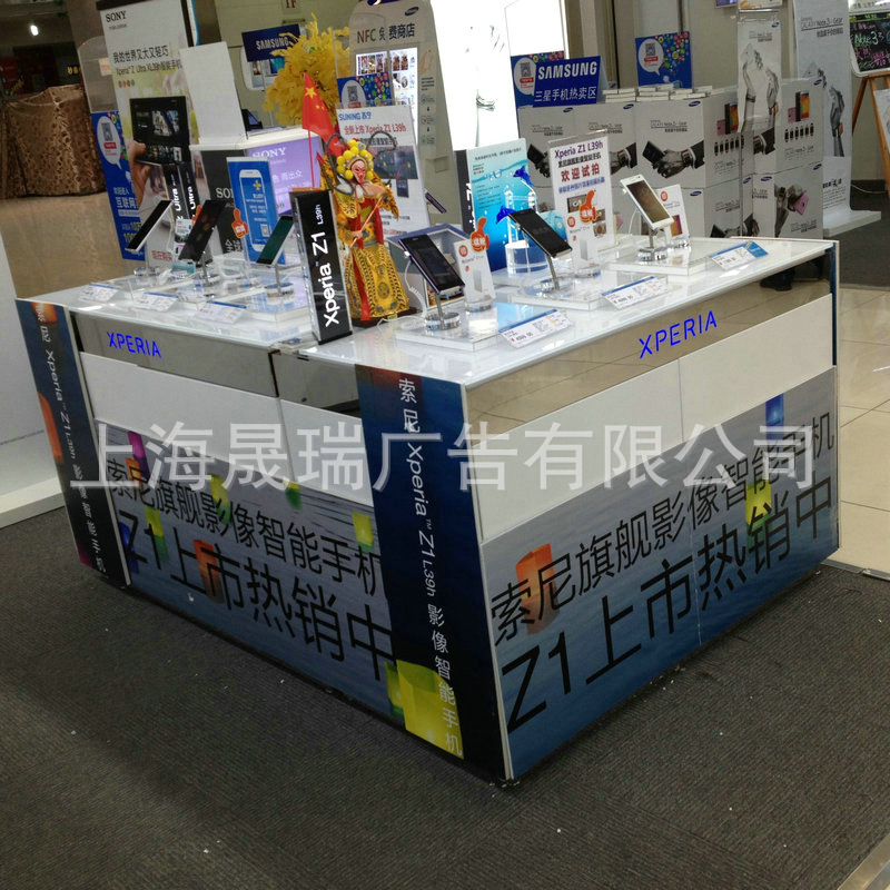 加工制作 kt板包柱 超市围板 商场KT板包柱制作 高精度写真广告
